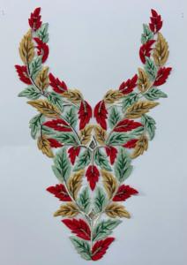 Parches de Organza Bordados de Moda con Forma de Flor para Trajes Étnicos Indios, Vestidos, Kurtis y Blusas - Decoración y Adornos para Prendas de Boutique - Product Image 4