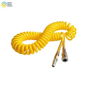 Manguera Espiral para Compresor de Aire de 15 Metros |   Manguera Neumática Flexible de PU de 120 PSI con Sello de Goma NBR para Herramientas Neumáticas - Product Image 1