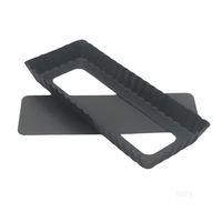 ATLAS STAR Rechthoekige Taartvorm 10 Inch Aluminium Afneembare Losse Bodem Hard-geanodiseerde Coating Ovenbestendig Geschikt voor Taarten