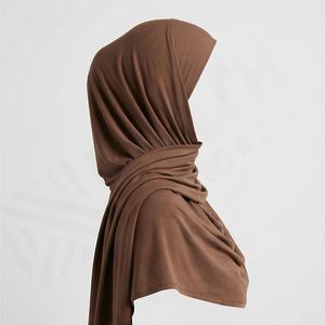 Kimono Abaya de Luxe en Chiffon pour Femme, Robe Musulmane Ouverte sur le Devant, Ensemble Modeste avec Hijab et Foulard, Qualité Supérieure, Tenue Douce et Élégante - Product Image 3