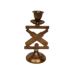 Antique Brass Finished Candle Holders Candlestick Holders Centerpiece Table Decor for Christmas Weeding Party and Home - Product Image 5
