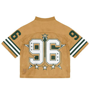 เสื้อเจอร์ซีย์ตาข่ายพรีเมียมแบบกระดุม - เสื้อทีมประสิทธิภาพสูง ทนทาน - เสื้อผ้ากีฬาระบายอากาศ แห้งเร็ว สำหรับทุกเพศ ทุกวัย แขนสั้น แบบคลับ - Product Image 5