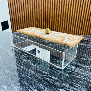 Caja de Madera Cuadrada de Lujo para Chocolates, Calidad de Exportación, Incrustaciones de Nácar, Hecha a Mano, Sostenible, Personalizable, para Bodas y Ocasiones Festivas - Product Image 4