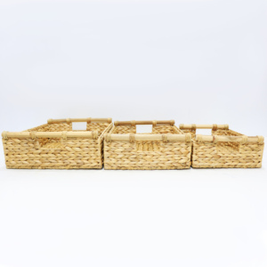 New Arrival Modern Rectangle Eco Friendly Straw <b>Basket</b> for Home & Desktop Storage - Product Image 5