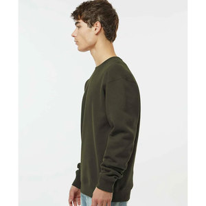 Sweat-shirt d'hiver surdimensionné pour homme, col rond, en coton épais, à épaules tombantes, chaud et confortable - Product Image 2