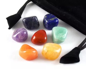 Pierres de méditation en pierres précieuses naturelles polies, ovales sculptées en cristal, couleurs mélangées, pour la méditation, cadeau, décoration - Product Image 2