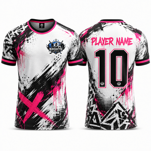 Maillot de football de haute qualité, respirant, en micro-mesh polyester, séchage rapide, léger, vêtements de football d'équipe - Product Image 2