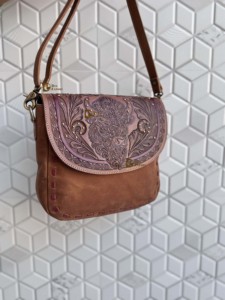 Wholesale Design Hand Tooled Carving Leather Handbag Real Leather <b>Sling</b> <b>Bag</b> Bohemian <b>Bags</b> Stylish <b>Bags</b> for Women's Multi Use - Product Image 2
