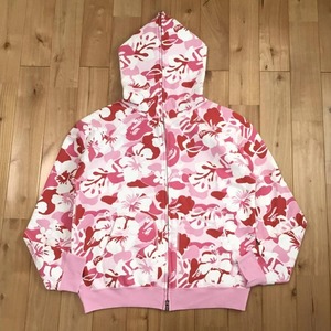 Sudadera con Capucha y Cierre de Cremallera, Color Rosa, Rojo y Blanco, Estilo Casual Unisex de Invierno, Corte Regular, 100% Algodón Felpa, Ropa Urbana - Product Image 1