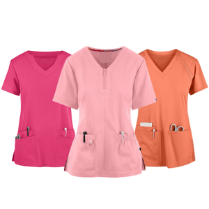 ชุดขัดกางเกงผ้านุ่มสำหรับแพทย์พยาบาลสีขาวหรูหราสำหรับโรงพยาบาลทันตแพทย์ - Product Image 1