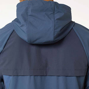 Chándal Deportivo con Capucha para Hombre, Estampado, Color Azul Acero, Costuras Raglán, Bolsillos con Cremallera, Puños Elásticos, Cintura Elástica de Tela - Product Image 6