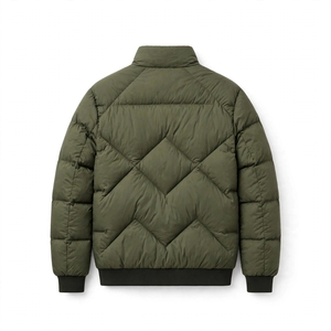 Blouson Bomber d'Hiver en Polyester/Coton Imprimé Sérigraphié, Fermeture Éclair Personnalisée, Épais, Style Universitaire pour Hommes - Vente en Gros - Product Image 2