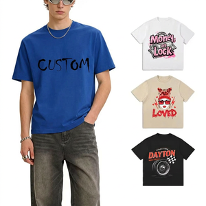 เสื้อยืดแขนสั้นผู้ชายพิมพ์ลายตามสั่ง ทรงปกติ คอกลม ผ้าฝ้าย สวมใส่สบาย มีลายโลโก้ด้านหน้า - Product Image 3