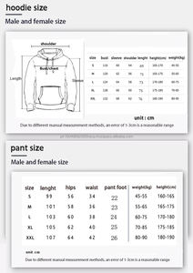 Venta al por mayor nuevos hombres Casual Logo Sweat Suit sudaderas con capucha chándal 2 piezas Set mujeres sudaderas con capucha y Jogger Jumping Jogging Suit - Product Image 4