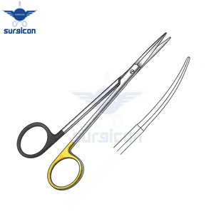 Ciseaux chirurgicaux Peck-Joseph 14 cm / 5-1/2 pouces à lame courbée et arrondie, dentelés, Super Cut TC, en acier inoxydable de qualité supérieure - Product Image 6