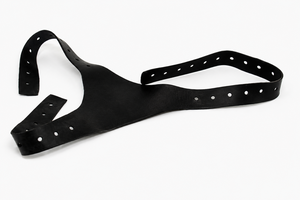 Manual Mask Head <b>Harness</b>-3 Tail Type-<b>Black</b> Rubber 1Pc Hospital Use CE Certified - Product Image 2
