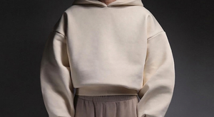 Sweat à capuche oversize personnalisé en molleton bouclette 400 g/m² en coton biologique épais pour homme, coupe courte avec logo imprimé par décoloration sur le devant - Product Image 6