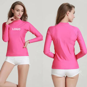 Camiseta de Protección Solar UPF 50+ de Manga Larga para Mujer, Personalizada, con Estampado de Ondas en Degradado, Transpirable y de Secado Rápido - Product Image 4