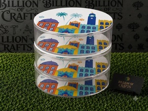 Boîte ronde en acrylique transparente faite à la main avec couvercle imprimé, conteneur de rangement haut de gamme pour la décoration de la maison, utilisation en cuisine, boîte de service pour fruits secs - Product Image 3