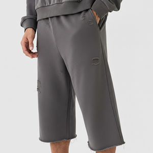 Men's Elastic Waist Cargo Shorts Summer Casual Breathable 100% Cotton Top Trending High Street Style men shorts - Product Image 1