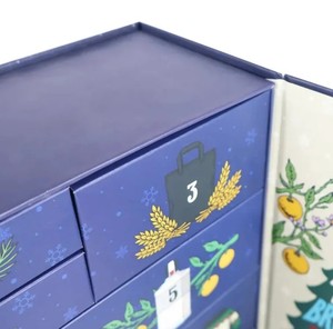 Cajas de Regalo Personalizadas al por Mayor con Logotipo Impreso, Cajas de Regalo de Adviento Personalizadas para 12 y 24 Días - Product Image 5
