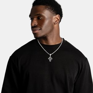 Pendentif en diamant de laboratoire pour homme, chaîne plaquée rhodium, or rose, or blanc, argent, bijoux fins élégants de style hip-hop, cadeau - Product Image 4