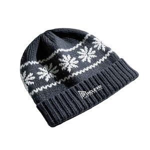 หมวกบีนนี่อะคริลิคสีน้ำเงินรอยัล คุณภาพสูง สำหรับฤดูหนาว  ปักโลโก้ 3 มิติ ลายโบว์  ป้ายกำกับสั่งทำได้  แบบ unisex - Product Image 2