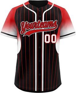 Maillot de baseball 100 % polyester, taille adulte, couleur unie personnalisée, uniforme d'équipe de baseball, service OEM, vêtements de sport respirants - Product Image 4
