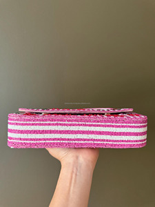 Sac à main de luxe pour femme en perles de rocaille de créateur, motif géométrique, tendance, avec fermoir à boucle, idéal pour les soirées et les voyages, taille personnalisable - Product Image 3