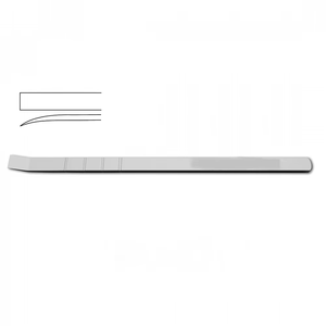 Cinzel para Septum Cottle de Acero Inoxidable Premium, Instrumento Quirúrgico ORL para Rinología, Reutilizable, 18cm, Herramienta para Corte de Hueso Nasal, con Certificación CE ISO - Product Image 1