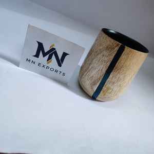 Juego de Mesa de Madera de Caucho Importada 100% Natural para el Hogar, Juego de Mesa de Madera para Tazas de Café - Product Image 5