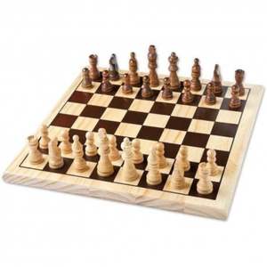 Fabricant en gros d'échiquiers en bois, jeu de société en bois naturel - Grand échiquier de style Staunton traditionnel pour les tournois - Product Image 1