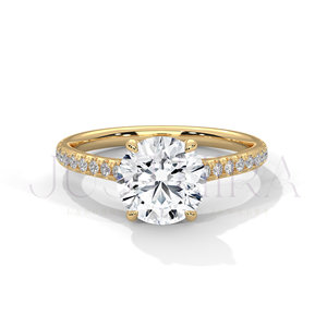 925 Sterling Silver <b>Ring</b> For Women Solitaire Round Cut Diamond <b>Ring</b> for Everyday Wear Office Use And Wedding Elegant Gift - Product Image 2