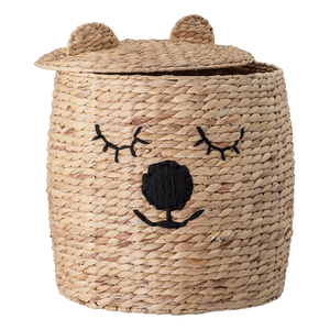 Paniers de rangement en jacinthe d'eau colorés en forme d'animaux pour la chambre des enfants, vente en gros - Product Image 3