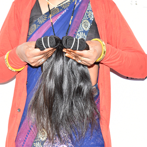 Lot de cheveux raides naturels vietnamiens en gros, couleur naturelle, cuticules alignées, tissage ondulé profond, cheveux humains non traités - Product Image 3