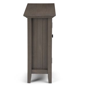 Bedford <b>Grey</b> Farmhouse Style Low Storage Media <b>Cabinet</b> for Living Room - Product Image 6