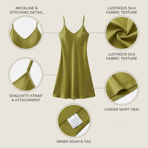 Elegante Camisón de Satén sin Mangas con Cuello en V para Mujer, Color Sólido, Largo hasta la Rodilla, Corte Holgado, Ropa de Dormir, Talla Grande, Estilo Veraniego, Ropa para Adultos - Product Image 6