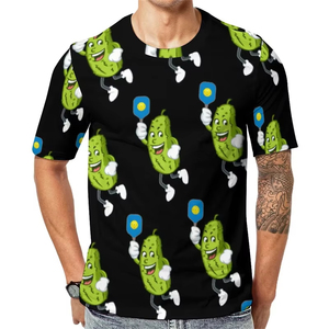 เสื้อโปโลพิมพ์ลายตามสั่ง ระบายอากาศ แห้งเร็ว สำหรับเล่นพิคเคิลบอล เสื้อกีฬาแขนสั้นสำหรับผู้ชาย เสื้อผ้าพิคเคิลบอล เสื้อเจอร์ซีย์พิคเคิลบอล - Product Image 3