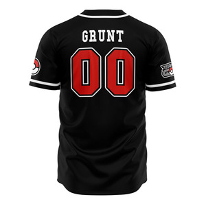 Maillot de baseball unisexe sur mesure grande taille respirant 100 % polyester séchage rapide uniforme d'équipe en gros - Product Image 2