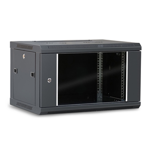Gabinete de Red de 19 Pulgadas para Montaje en Rack 6U con Puerta de Vidrio 600x450mm Negro (Sin Ensamblar) para Oficina de TI y Pequeños Centros de Datos - Product Image 1