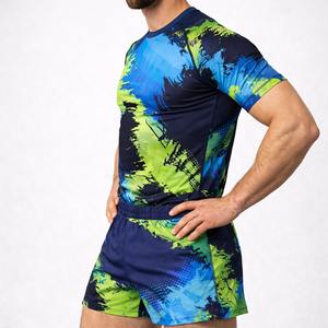 Ensemble rashguard et short de compression MMA pour hommes, vêtements d'entraînement BJJ No Gi, t-shirt de compression respirant, vêtements de combat personnalisés - Product Image 3
