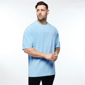 Camiseta de Hombre 100% Algodón, Estilo Cuadrado, Larga, de Alta Calidad, Oversize, Cuello Redondo, Hombros Caídos, Impresión Personalizada, Ecológica - Product Image 5