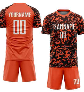 Nuevo Conjunto de Uniforme de Fútbol Transpirable de Manga Corta Unisex para Adultos, Personalizable, para Todas las Temporadas, Cuello Redondo, Impresión Digital - Product Image 4