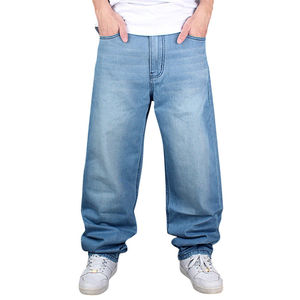 Jean en denim pour homme, coupe slim, délavé, avec fermeture éclair, design personnalisé – Grande Vente - Product Image 1