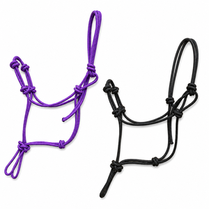 Cabestro de cuerda para caballo con anillas de latón, diseño de 6 nudos, producto al por mayor OEM ODM - Product Image 1