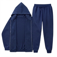 Ensemble de survêtement unisexe noir bapeHoodie avec sweat-shirt à fermeture éclair intégrale, poches latérales et pantalon de jogging à cordon de serrage, vêtements décontractés pour l'automne