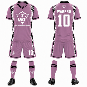 Uniforme de Fútbol para Club, Conjunto de Camiseta y Pantalones Cortos Deportivos de Secado Rápido para Entrenamiento Profesional y Partidos - Product Image 1