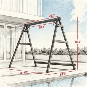 Struttura per Sedia a Dondolo da Giardino per Balcone, Patio, Parco o Uso con Sedia Sospesa - Product Image 5