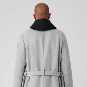 Unisex Casual Slim Fit Long Wool & Blends Coat Classic British Style Winter <b>Trench</b> <b>Waterproof</b> Breathable Wool Liner - Product Image 6