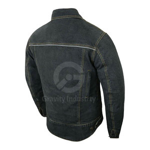 Chaqueta de Mezclilla para Hombre, Diseño Nuevo, 100% Algodón, Color Sólido, Ecológica, Transpirable, Estilo Urbano, con Logotipo Frontal - Product Image 5